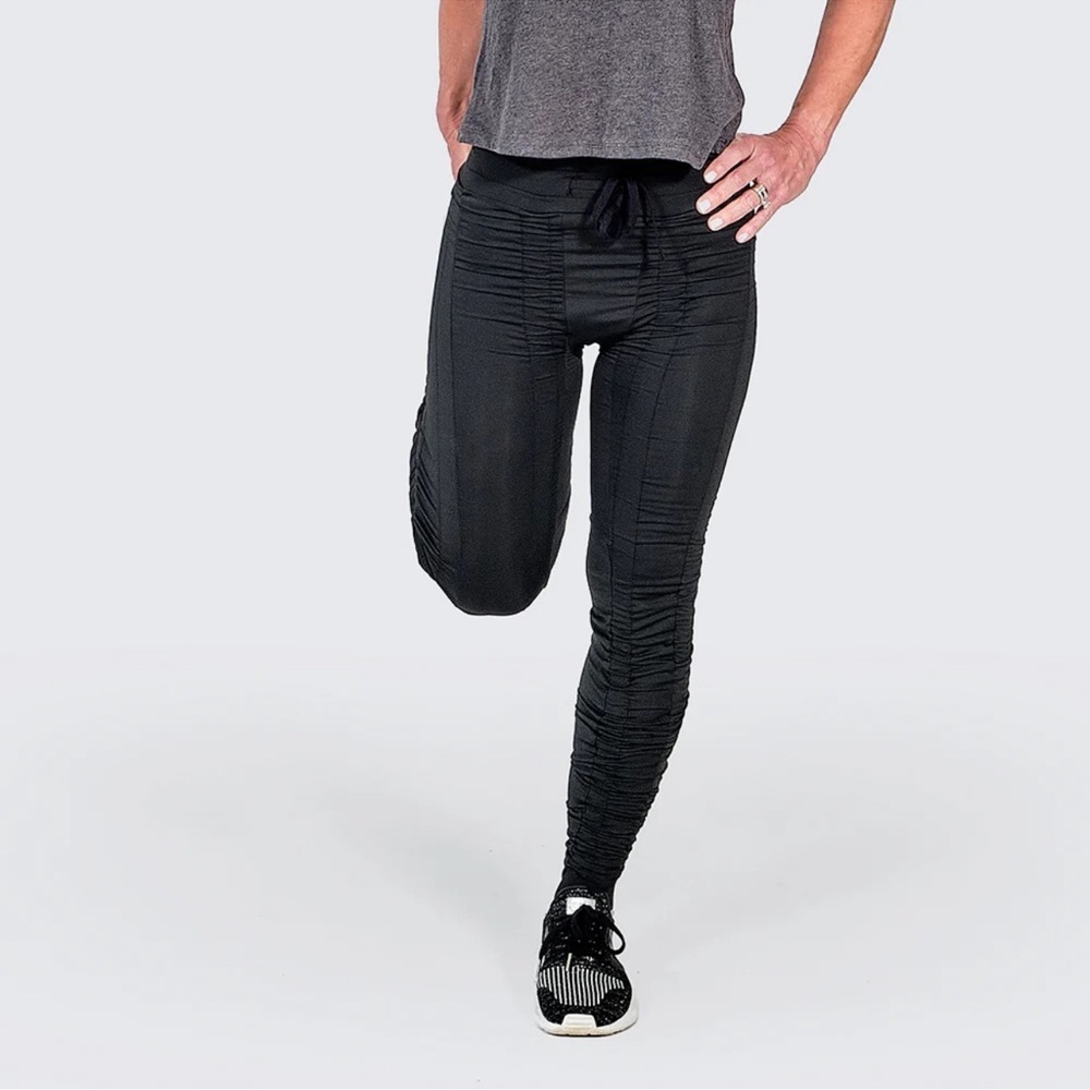 AGOGIE +40 wearable resistance ruched black pants - Picture 9 of 9